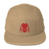 Pred Head Five Panel Cap - Red