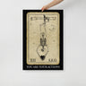 Tarot hanged Man 24x36 inch Poster