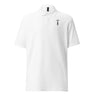 Black Hanged Man Embroidered Pique Polo Shirt