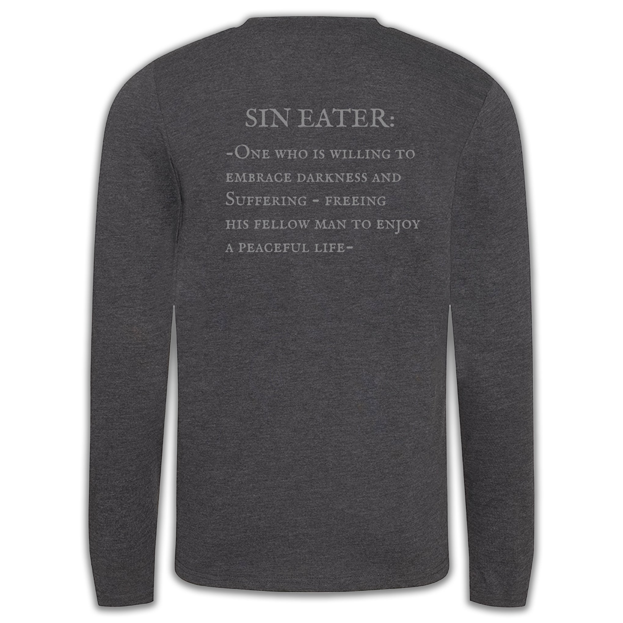 Definition Long Sleeve T Shirt - Grey Print