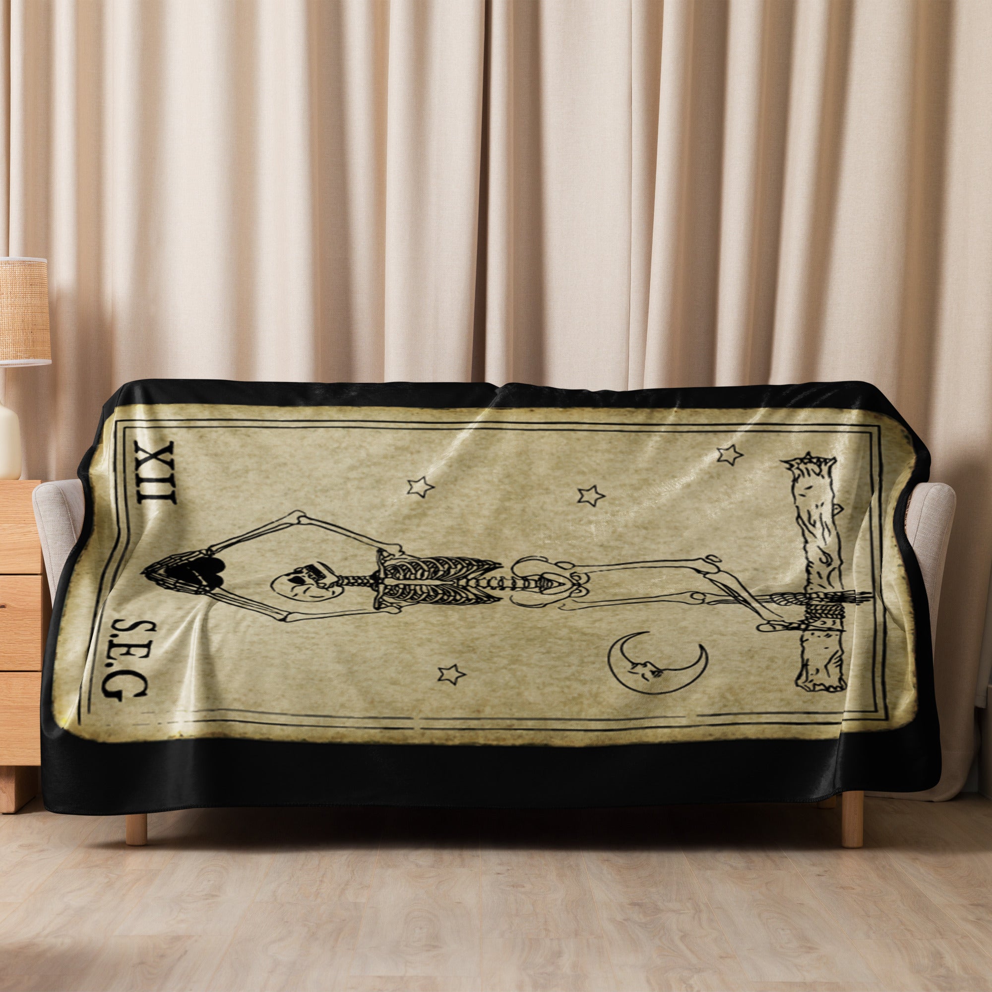 Tarot Hanged Man Sherpa Blanket – Sin Eaters Guild