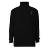 1/4 Zip Embroidered Hanged Man Office Sweat