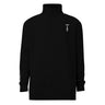 1/4 Zip Embroidered Hanged Man Office Sweat