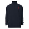 1/4 Zip Embroidered Hanged Man Office Sweat