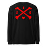 Cross Bones Long Sleeve 100% Cotton T-Shirt