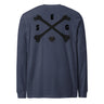 Cross Bones Long Sleeve 100% Cotton T-Shirt