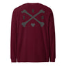 Cross Bones Long Sleeve 100% Cotton T-Shirt