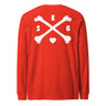 Cross Bones Long Sleeve 100% Cotton T-Shirt