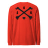 Cross Bones Long Sleeve 100% Cotton T-Shirt