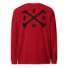 Cross Bones Long Sleeve 100% Cotton T-Shirt