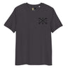 Black Cross Bones Embroidered 100% Organic Cotton T-Shirt