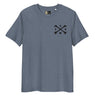 Black Cross Bones Embroidered 100% Organic Cotton T-Shirt