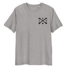 Black Cross Bones embroidered organic cotton t-shirt