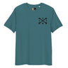 Black Cross Bones Embroidered 100% Organic Cotton T-Shirt