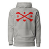 Chest Cross Bones  Embroidered Everyday Hoodie