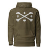 Chest Cross Bones Embroidered Everyday Hoodie