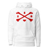 Chest Cross Bones  Embroidered Everyday Hoodie