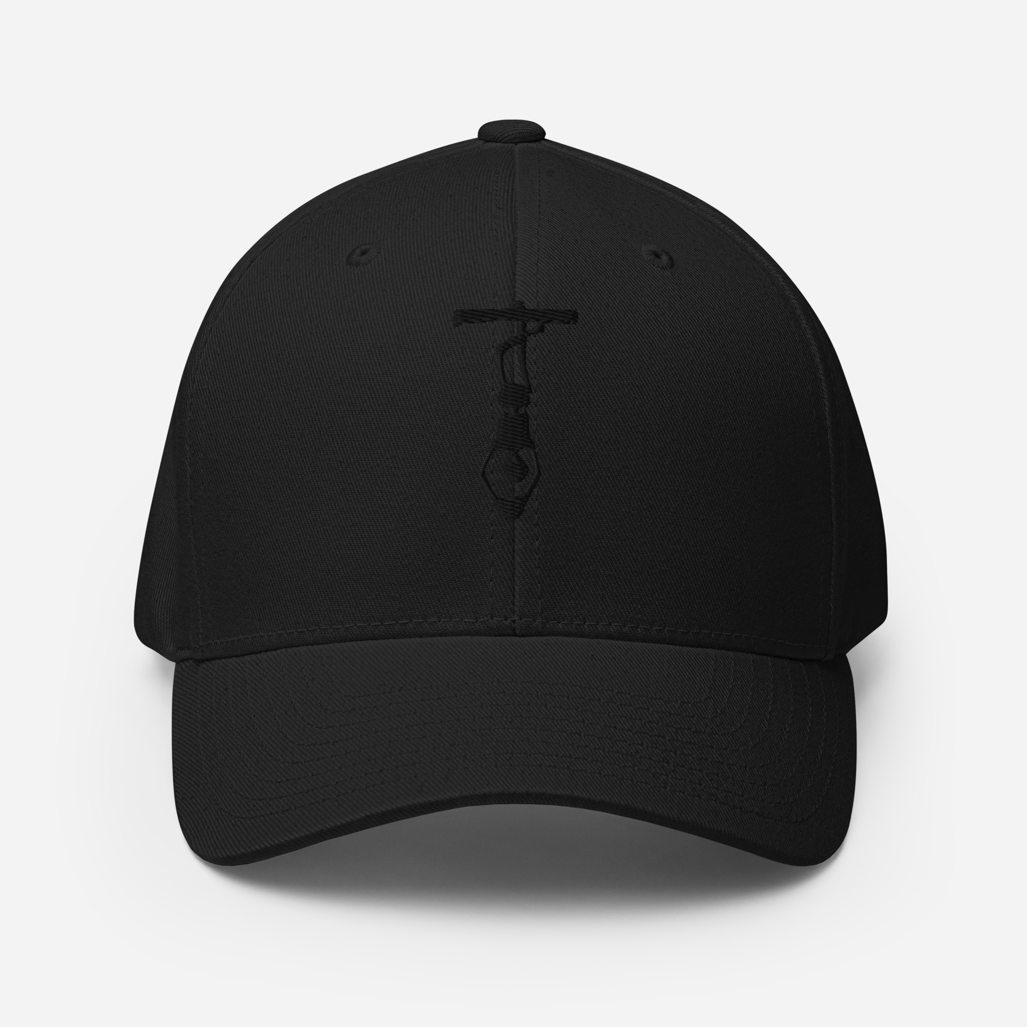 Hanged Man Structured Twill Cap - Black Logo