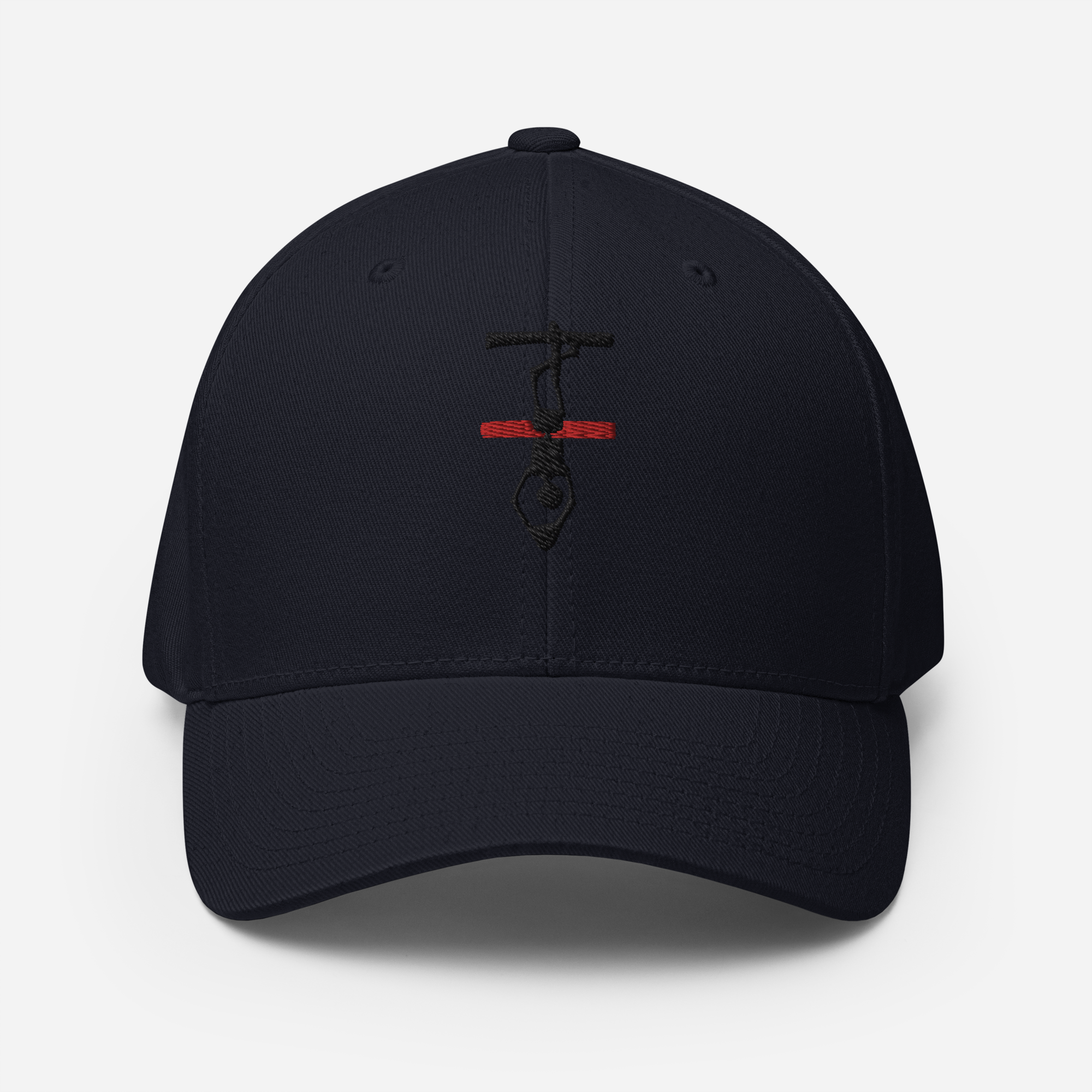 Thin Red Line Hanged Man Structured Twill Cap - Black Logo