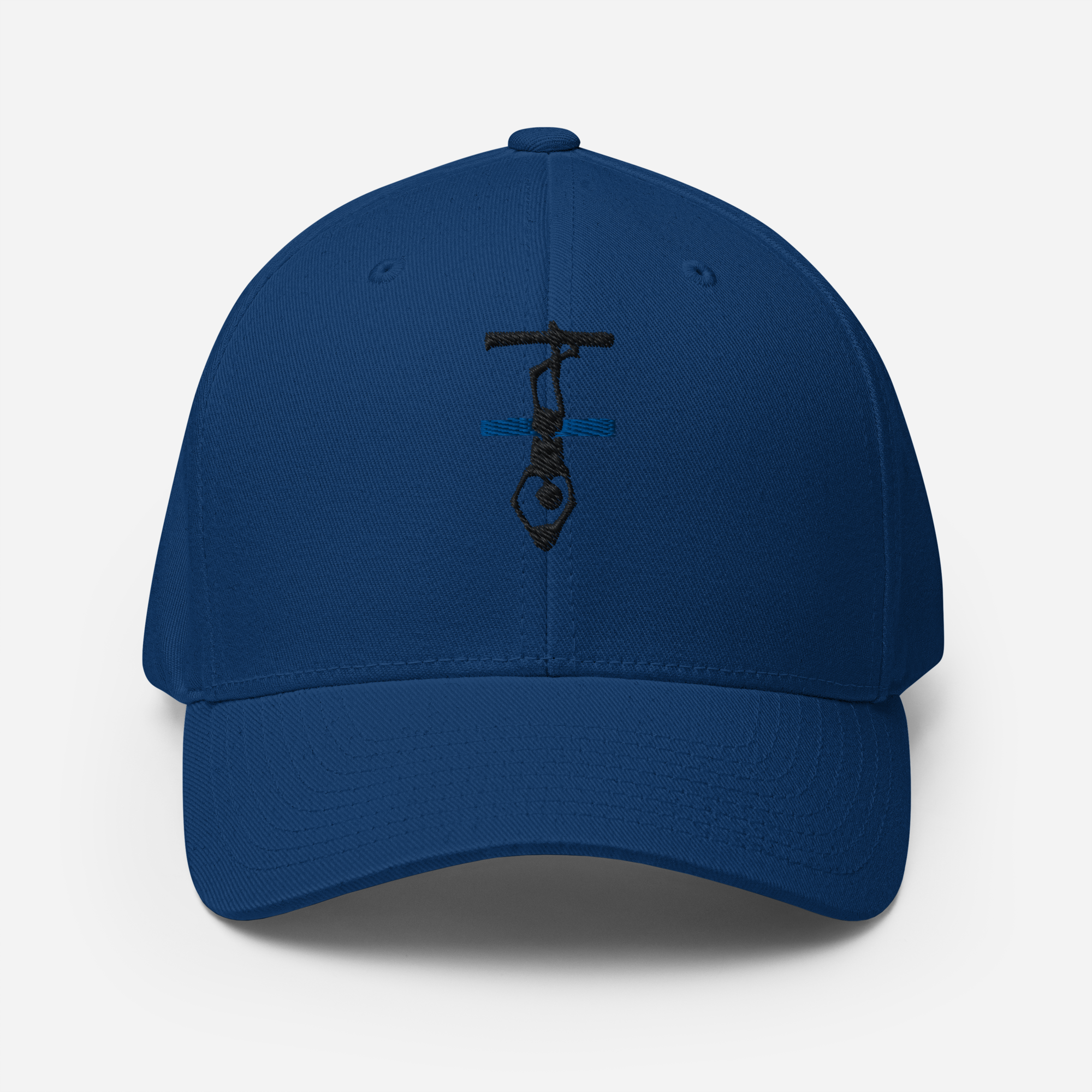 Thin Blue Line Hanged Man Structured Twill Cap - Black Logo