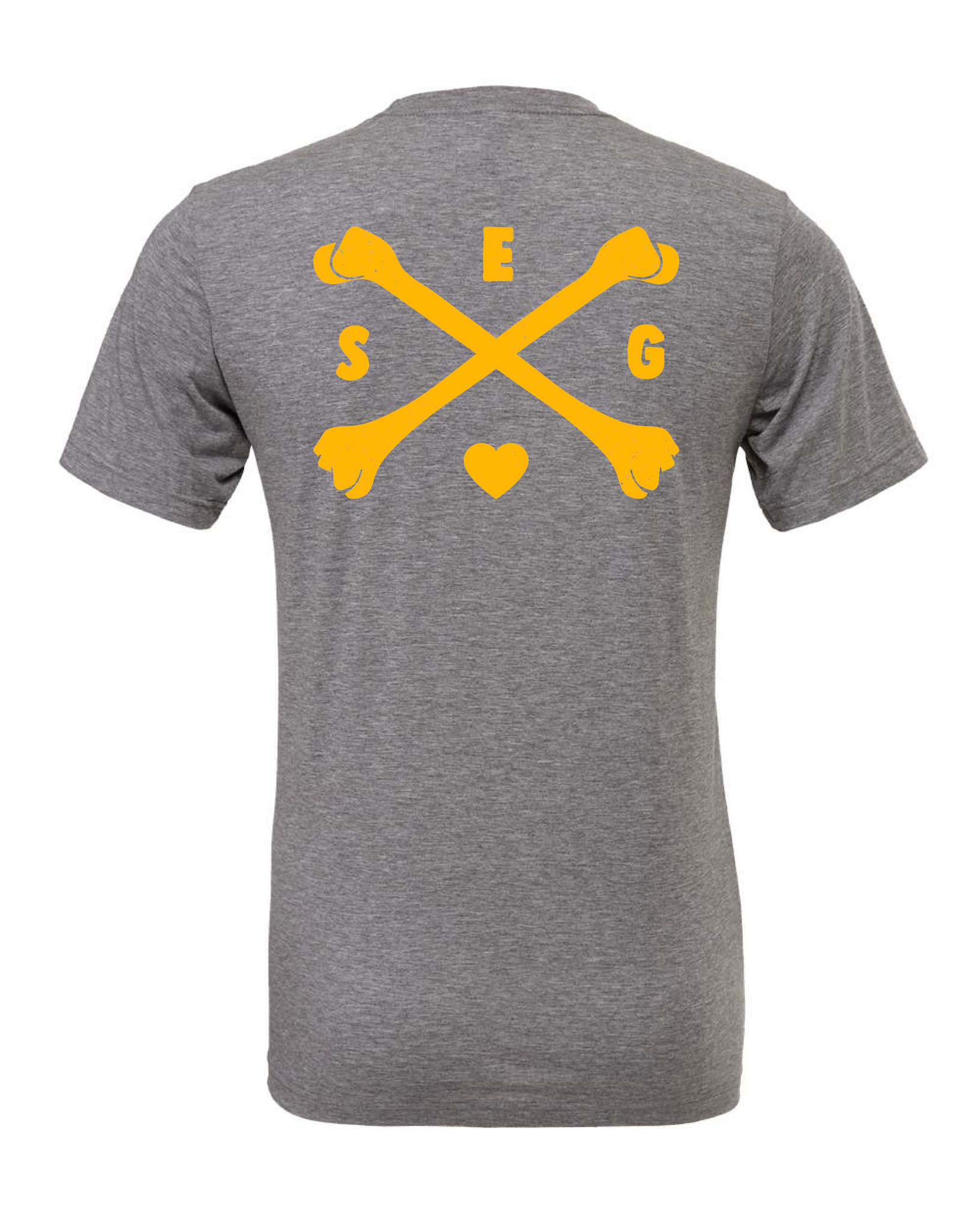 Cross Bones T-shirt - Yellow Print