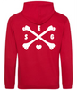 Cross Bones Hoodie - White print