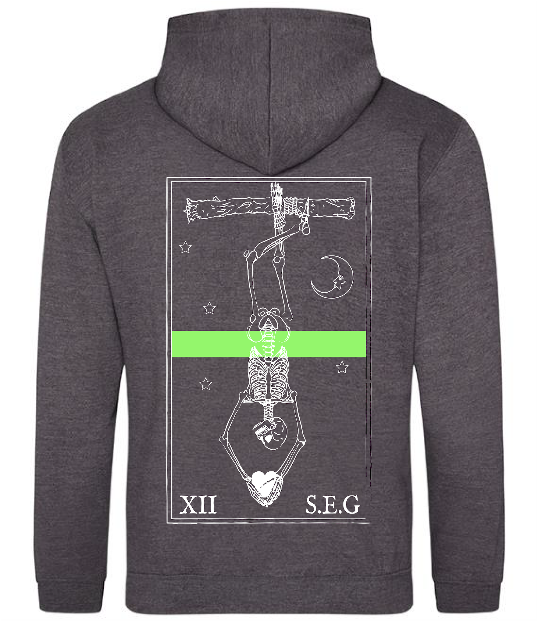 Thin Green Line Hoodie White print